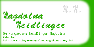 magdolna neidlinger business card